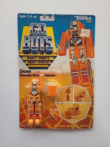 VINTAGE 1983 Tonka Bandai GOBOTS MR-11 DOZER Bulldozer Figure Toy New Die  Cast