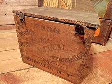 Antique RARE 1800's Dr. PIERCE'S FAVORITE PRESCRIPTION Buffalo, N.Y. Wood Crate