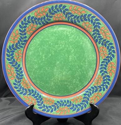 Laure Japy Paris Limoges Louisiane Vert 11.75  Service Charger Plate Excellent