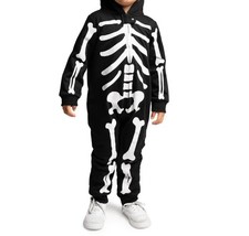 Tipsy Elves Skeleton Baby Toddler size 2T Full Zip Hooded Halloween Costume