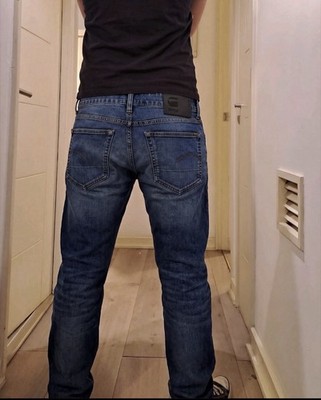 G-Star RAW Blue Jeans Men s W29 Regular Fit Denim Vintage Straight Leg