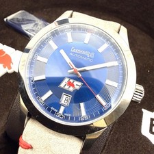 Eberhard Uhr LANCIA HF Limited Edition 41048.02 CP Leder Sapphire NOS Neu