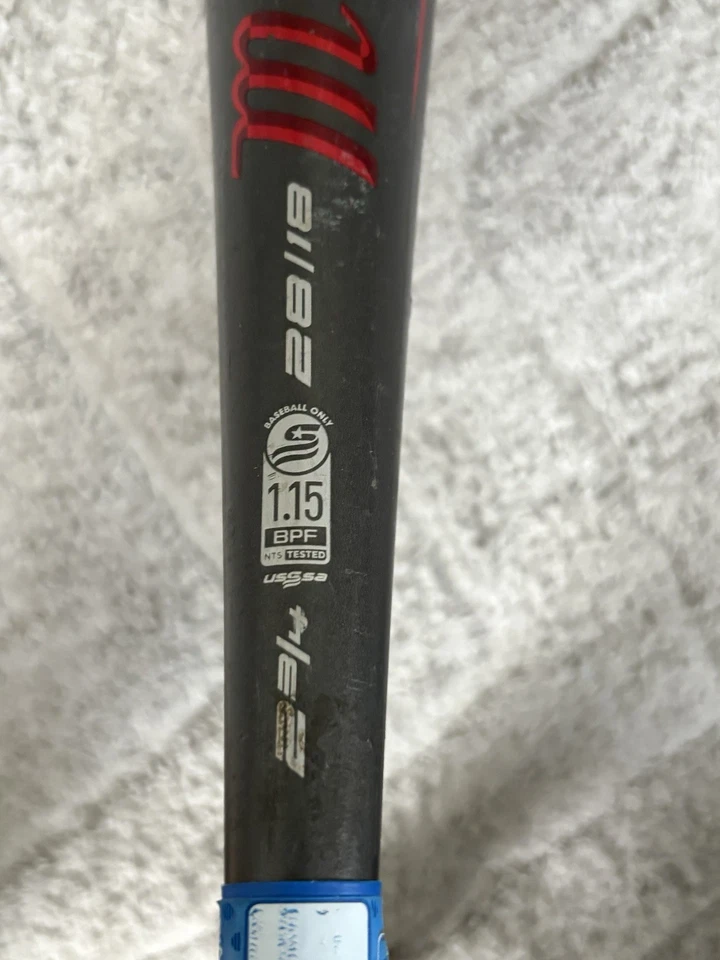 Бейсбольная металлическая бита Marucci CAT9 28 дюймов 18 унций -10 AZ сплав 2 3/4 дюйма USSSA Cat - Изображение 4 из 4