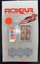 ROKAR/Life-Like Track Side Flags & Billboards For HO SLOT CAR Works w/ Other MOC