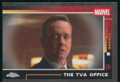 2025 Topps Chrome Marvel Deadpool #57 The TVA Office
