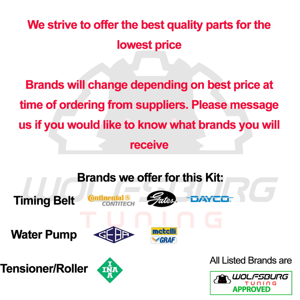 OEM VW TDI Jetta Golf Passat BEW BHW Diesel Timing Belt Kit Tools ...