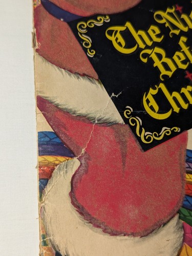 The Night Before Christmas Flocked Santa Whitman Publising 1949 Vivian Robbins - Picture 4 of 14