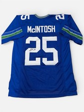 Kenny McIntosh Signed Seattle Seahawks Custom Jersey JSA Witnessed
