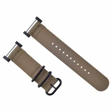 NEW FOR SUUNTO CORE NYLON DIVER WATCH BAND LUGS ADAPTER SET BLACK 3 PVD RINGS SA