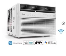 Midea 8,000 BTU SmartCool Window Air Conditioner with WiFi and Voice Control