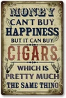 Vintage Cigar Bar for Man Cave  Money Can Buy Tin Metal Signs Home Décor 8x12