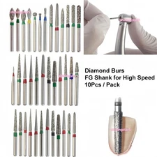 Dental High Speed Diamond Round/End Taper/Football/Flame/Pear/Coarse/Fine FG Bur