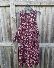 Express Women's Size M Floral Cold Shoulder Dress