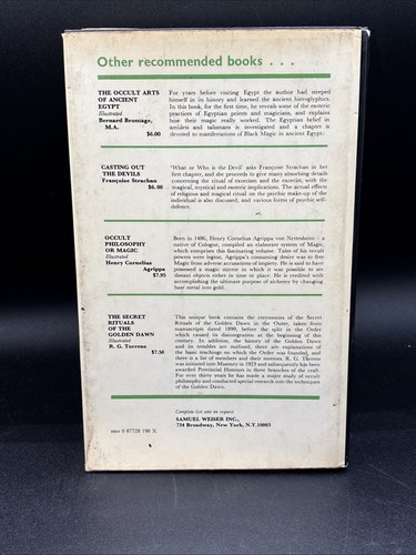 The Book of Splendours Hardcover Eliphas Levi 1973 Qabalah Origins - Picture 8 of 11