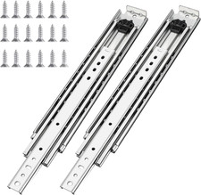 Heavy Duty 40" Drawer Slides, 500 lb Capacity, Full Extension, Stainless Steel