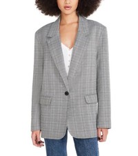 Steve Madden Ladies' Size XS 0 Blazer Oversize Fit, Gray