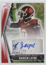 2022 SAGE Low Series Auto Red Raheem Layne #A-RL Auto 13nz