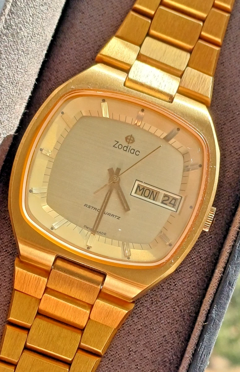 Zodiac ゾディアック 10KGPゴールドオーバルウォッチ 1950's Zodiac Gold Plated Band Wristwatches for sale | eBay