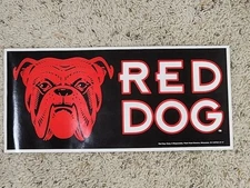 Giant Vintage '90s Red Dog Beer Sticker