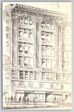 CA, Los Angeles, Gude's Department Store, Vintage Postcard