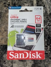 SanDisk 64GB microSDXC 100MB/s Ultra A1 64G micro SD SDXC Class 10 UHS-1 Card