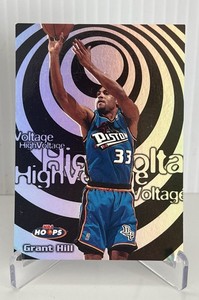 1997-98 SkyBox Hoops High Voltage Grant Hill #5HV Detroit Pistons HOF Insert