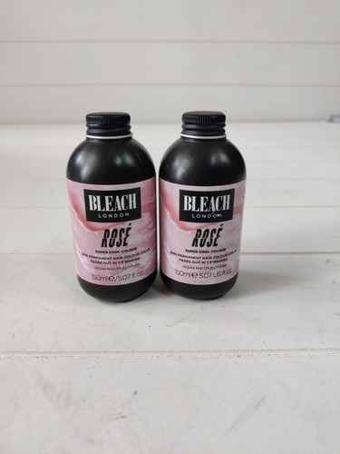 2 Flaschen BLEACH LONDON Rose super coole Farbe - semi-permanent pastellrosa neu
