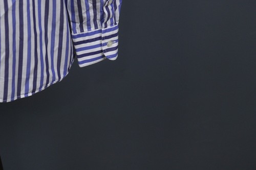 Paul & Shark Yachting Blue White Striped Button Down Shirt Size 42 - Picture 11 of 18