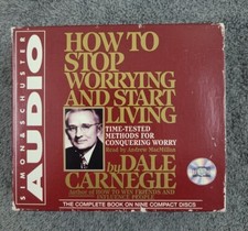 How to Stop Worrying and Start Living by Dale Carnegie (1999, Compact Disc,...