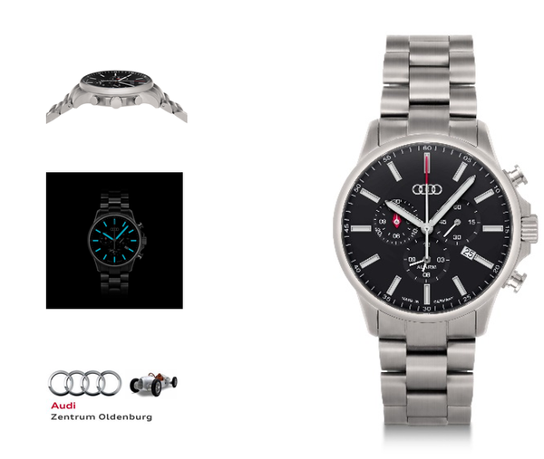 Original Audi Chronograph Titan, Audi Uhr, Audi Armbanduhr ---NEU/OVP----image