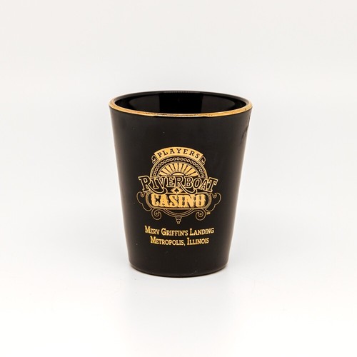 Vintage Players Riverboat Casino Metropolis Illinois Black/Gold Shot
