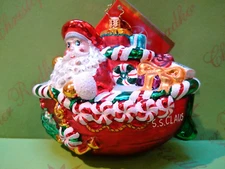 Christopher Radko S S Claus Glass Ornament