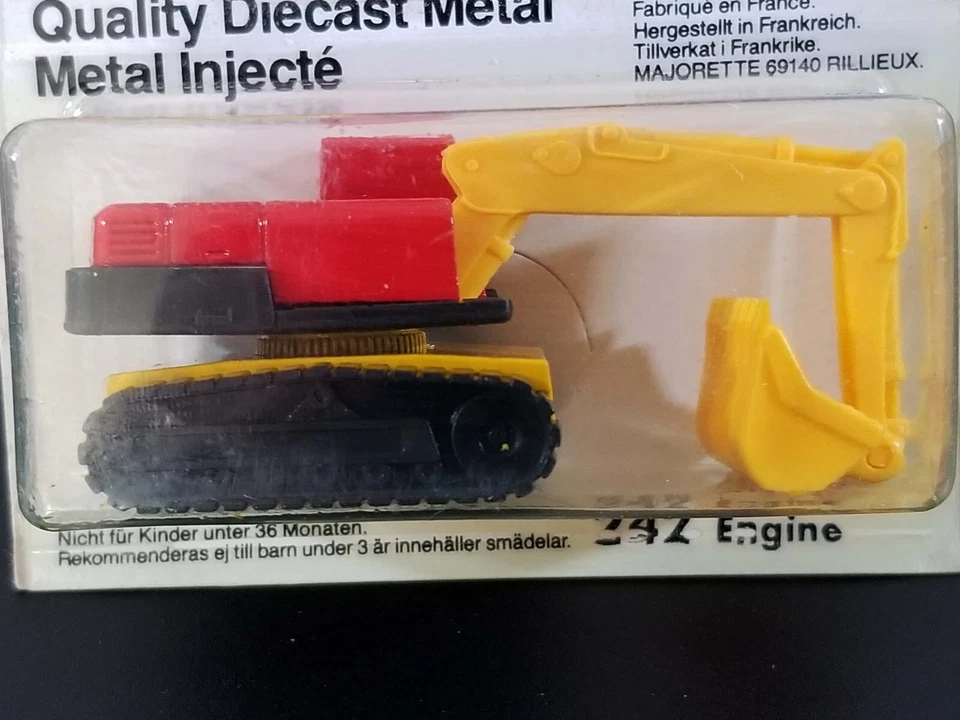 Pala Majorette Motor Pelle Mecanique / #242 / Rojo y Amarillo / Hecho en Francia Foto 2 de 4