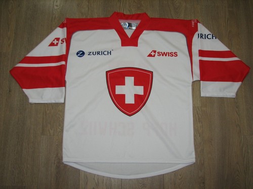 HOPP SCHWIIZ JERSEY HOCKEY SWITZERLAND vs CANADA 13 MAI 2017 SIZE L