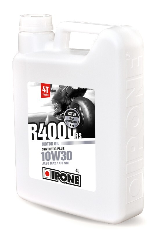 Huile moteur semi-synthétique R4000 RS 10W30 IPONE 4L pour moto 4T