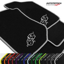 Fußmatten DRUCK WÜRFEL für Peugeot 206 1998-2009