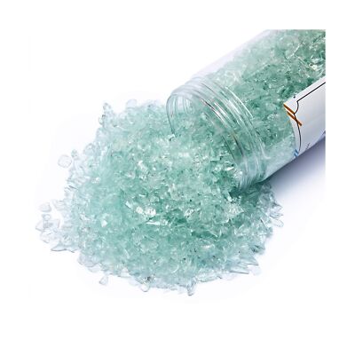 High Luster Crushed Glass Glitter, Broken Glass, Fire Glass Gems Chips for Fi...