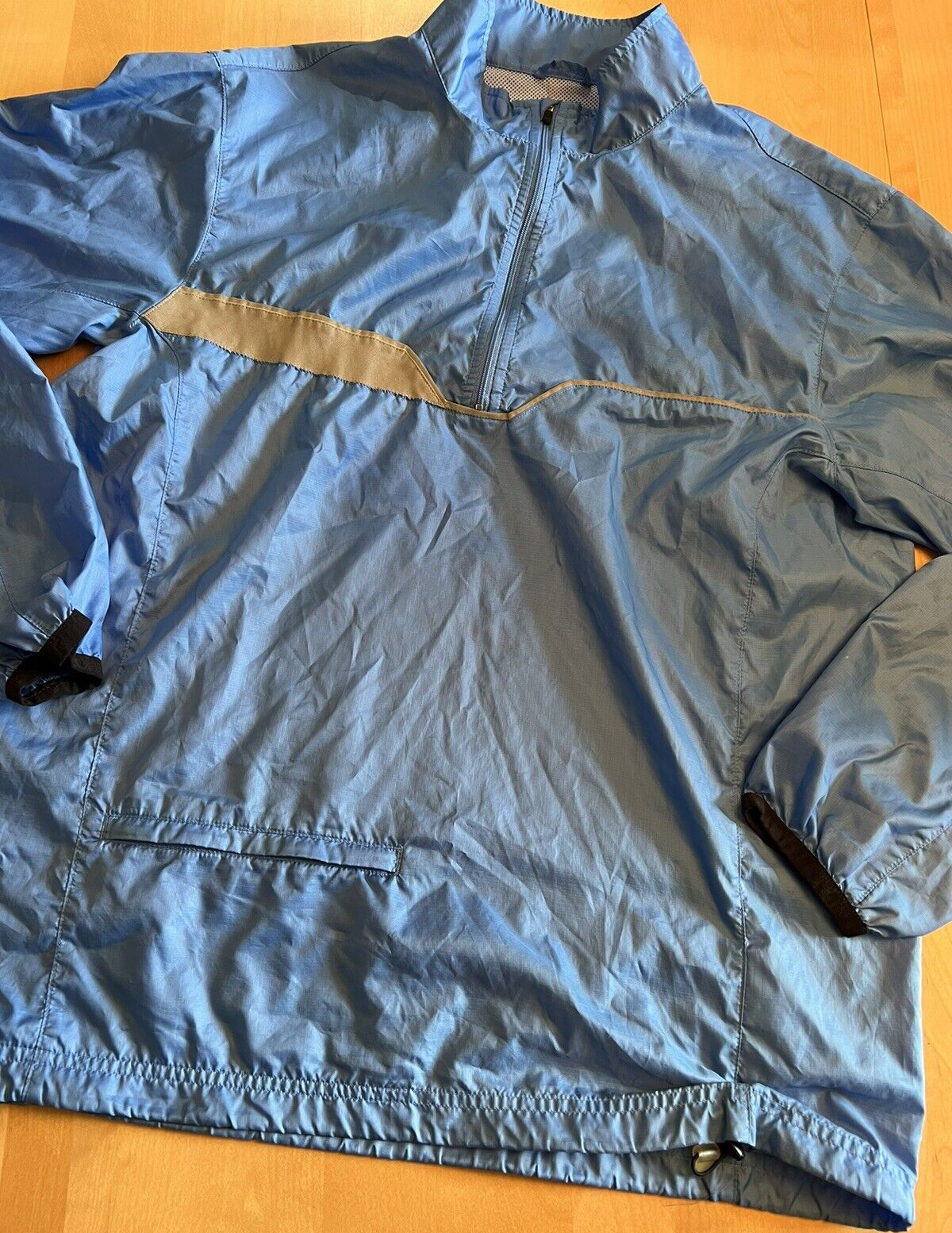 SACAI X NIKE NIKE GIACCA A VENTO BLU CON ZIP RIFLETTENTE TAGLIA L