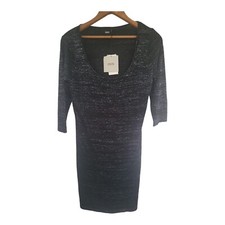 NWT ASOS Black Shimmer Body Con Stretch Lined Dress Size 6 / Evening Wear