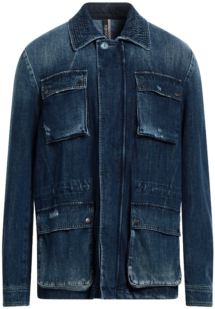 JACOB COHЁN Men's Blue Pockets Buttoned Designer Denim Jacket UK44/IT54/XL BNWT
Opens in a new windo