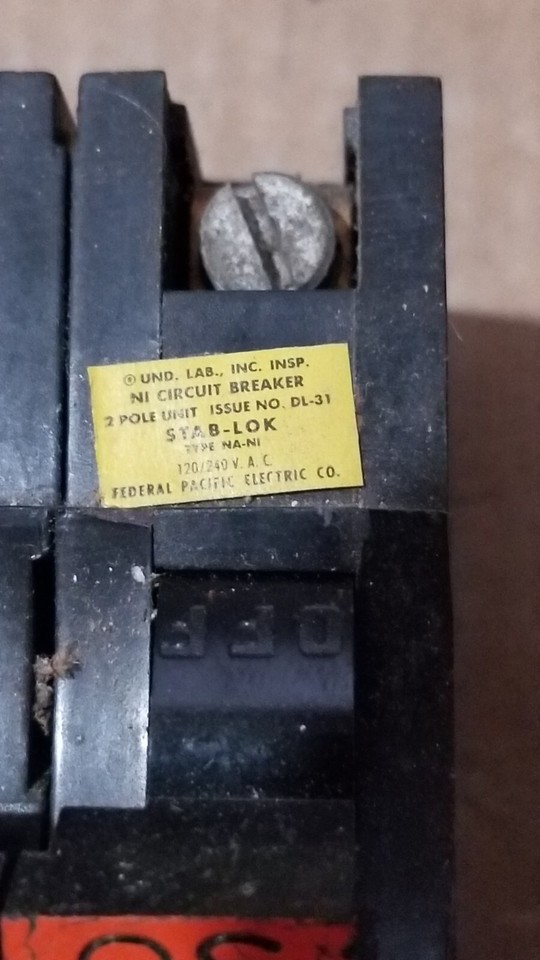 Disjoncteur Différentiel Federal Stablok 30A 30mA - Modèle 9836 RCBO - Occasion, Bon état