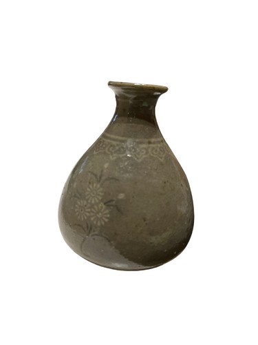 Rare 12th/13th Century Korean Goryeo Celadon Bottle Vase Slip Inlaid Authentic - Picture 4 of 5