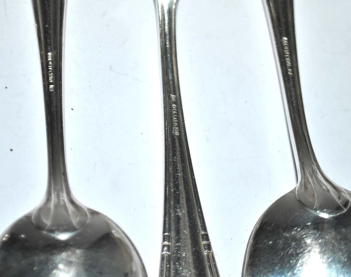 DEETJEN Lot 20 couverts moderniste 10 fourchette + 10 cuillère en Métal argenté