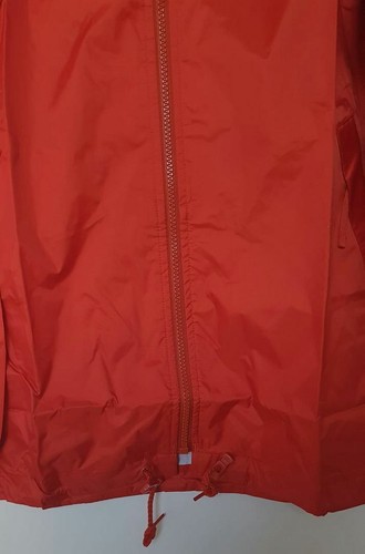 "CHAQUETA DE LLUVIA ADIDAS PARA HOMBRE, ADIDAS CREMALLERA COMPLETA, CAPUCHA OCULTA, ROJA, TALLA PEQUEÑA DEL REINO UNIDO 36" - Imagen 5 de 6