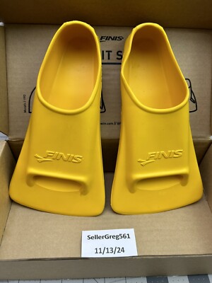 Finis Zoomers Gold Short Blade Swimming Fins Size C Men's 3.5-5 Women's 4.5-6