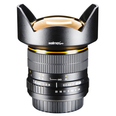 Walimex pro AE 14mm 2,8 ED AS IF UMC f. Nikon d3000 d3100 d3200 d5000 d5100 usw.