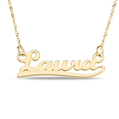 9ct Gold Nameplate, Gold Pendant, Birthday Gift, Gold Gift, Gift for everone - Picture 6 of 7