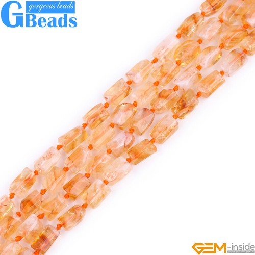 Natural Assorted Gemstone Faceted Tube Column Beads for Jewelry Making 8x12mm - Picture 6 of 192
