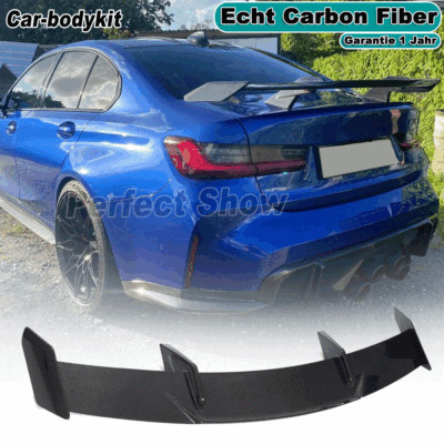 Carbon Fiber Rear Spoiler Rear Lip Spoiler Fits BMW 3 Series G80 M3 G82 M4 Coupe 2020+