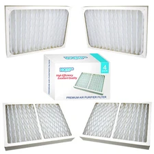 4x HQRP Filtro de Aire Limpiador para Hunter HEPAtech 30060, 30061, 30097, 30928